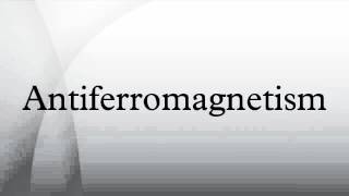 Antiferromagnetism [upl. by Aubrette]