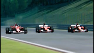 Accidentally recreating Hakkinens double overtake at SpaFrancorchamps [upl. by Birck]