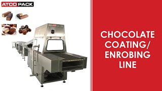 Chocolate Coating Line  Chocolate Enrobing Line  ATCOPACK [upl. by Lliw685]