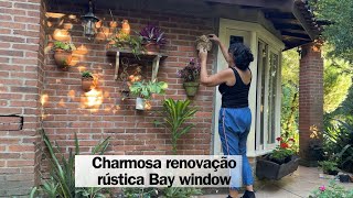 Transformação encantadora de uma janela Bay Window e limpeza quintal [upl. by Veronique]