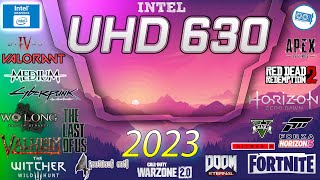 Intel UHD Graphics 630 in 15 Games  20232024 [upl. by Kire]