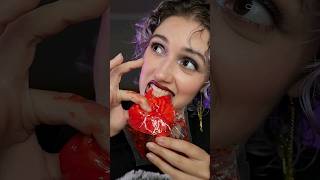 Trying Halloween Gummies 🧟🧠🍽 asmr mukbang asmreating [upl. by Nnaharas]