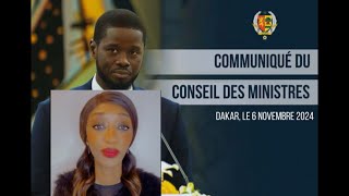 Communiqué du Conseil des Ministres 061124 [upl. by Oicaroh]