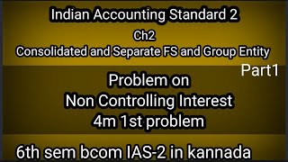 6th Sem Bcom Indian Accounting Standard Ch2 Consolidated and Separate FS and Group Entity part1 [upl. by Icak]