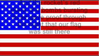 USA National Anthem lyrics Star Spangled Banner [upl. by Willa]