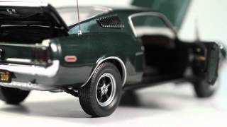 Franklin Mint 124 Steve McQueen quotBullittquot 1968 Ford Mustang GT with Display Base [upl. by Anrapa]