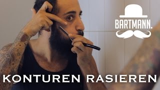 Konturen rasieren amp trimmen  HowTo by BARTMANN [upl. by Netniuq572]