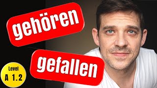 How to use GEHÖREN and GEFALLEN  gehören  gefallen  schmecken  passen  YourGermanTeacher [upl. by Aihsekin]