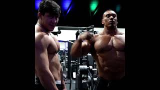 LARRY AND TOGI larrywheels fyp edit powerlifter bodybuilder bodybuilder motivation gym [upl. by Adnocahs]