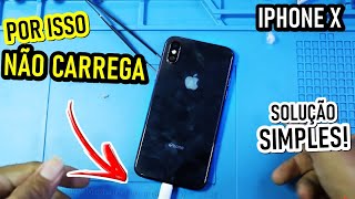 iPhone X não sobe carga  Solução Simples [upl. by Ralyks]