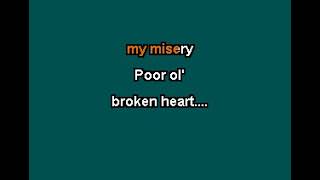 The Trews Poor Ol Broken Hearted Me Karaoke Version [upl. by Zile646]