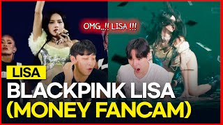 BLACKPINK LISA  quotMONEYquot Fancam Born pink Concert KOREAN REACTION  😲🔥 [upl. by Tibbetts]