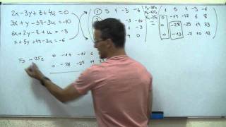 Sistema de ecuaciones con 4 incognitas Reduccion GAUSS BACHILLERATO matematicas cuatro [upl. by Hedva53]