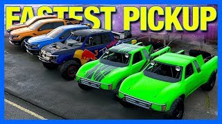 Forza Horizon 4  FASTEST PICKUP TRUCKS Presented by Elgato Race 3 [upl. by Crellen]