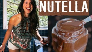 Nutella Caseira com apenas 3 ingredientes Saudável Vegana e a mais Gostosa [upl. by Erodasi]