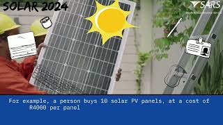 Solar Panel Tax Incentive [upl. by Einiar]