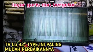 TV LG 43 BLANK BERGARIS MENGAKALI TANPA GANTI LAYAR APA BISA [upl. by Dorran]