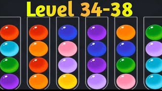 Ball Sort Puzzle  Color Game Level 3438 Solution  MominGaming733 [upl. by Cowden]