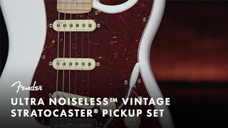 Ultra Noiseless Vintage Stratocaster Pickup Set  Fender [upl. by Anella]