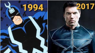 Evolution of Black Bolt in Cartoons movies and Shows 19942017 Marvel Comics inhumans [upl. by Tertias400]