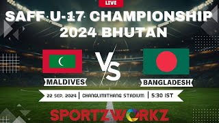 MALDIVES VS BANGLADESH  SAFF U17 Men’s Championship 2024 BHUTAN [upl. by Atnoled]