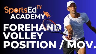 Forehand Volley  Positioning amp Movement With Ellis Ferreira  SportsEdTV [upl. by Alexio]