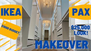 IKEA PAX CLOSET MAKEOVER [upl. by Olrac]