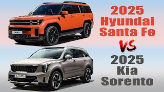 2025 Hyundai Santa Fe vs 2025 Kia Sorento  Similarities And Differences [upl. by Astra]