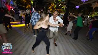 Jorge Aguilar amp Inbal  salsa social dancing  Croatian Summer Salsa Festival 2022 Rovinj [upl. by Karrie]