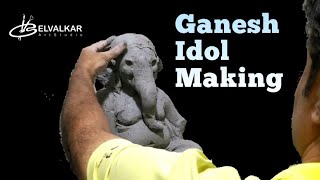 How to make ecofriendly Ganesh idol  sculpture ganapati bappa [upl. by O'Doneven]