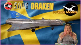 Saab Draken Acro Deltas 172 Airfix Unboxing and Full Build with History Ft fenrismodels [upl. by Aitnwahs]