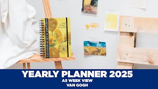 YEARLY PLANNER A5 WEEK VIEW VAN GOGH  Grupo Erik [upl. by Cort]