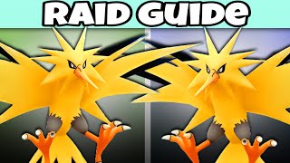 Zapdos Raid Counters Guide for Pokémon GO 2024  Top amp Best Raid Counters [upl. by Yanrahs]