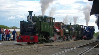 Steam Loco Cavalcade from Anything Goes Gala 2024  Talyllyn Railway  Tywyn Wharf [upl. by Olvan517]