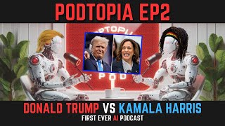 PodTopia AI EP2  Donal Trump VS Kamala Harris US ellections that will change the world [upl. by Coco]