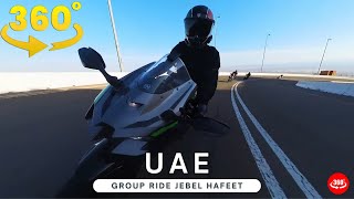 Group Ride To Mountain In The UAE 4K 360° VR Video [upl. by Obaza934]