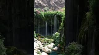 Breathtakingly Beautiful Waterfall Sceneries With Relaxing Music  shorts nature whatsappstatus [upl. by Ahseel]