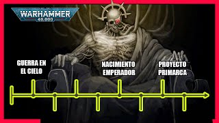 HISTORIALÍNEA DEL TIEMPO COMPLETA DE WARHAMMER 40K PARTE 1 [upl. by Pilar]