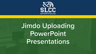 Jimdo Uploading PowerPoint Presentations [upl. by Lehsar]