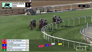 Elegant wins Race 1 on Monday January 1 at Santa Anita Park [upl. by Gabrila922]