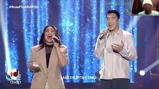 Morissette amp Darren Espanto  Die With A Smile Live Reaction morissette darrenespanto music [upl. by Bumgardner]