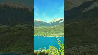 France Magnificent view of Lake Annecy 💙 nature naturelovers switzerland lake youtubeshorts [upl. by Yer]