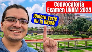 🔴 YA SALIÓ LA CONVOCATORIA PARA EL EXAMEN DE ADMISIÓN A LA UNAM 2024 🔴 [upl. by Allisirp]