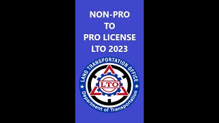 NONPRO to PRO LICENSE LTO 2024 Tagalog [upl. by Nedaj]