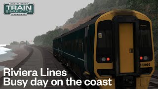 Busy day on the coast  Riviera Lines  GWR Class 158 [upl. by Lrad]