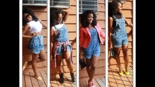 How To Style Denim Overalls Dungarees [upl. by Ayiotal]