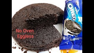 Oreo Biscuit Cake Without Oven  Oreo Biscuit Cake Recipe  Eggless Oreo Cake [upl. by Jaimie]