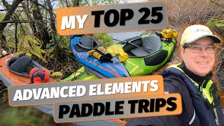 Advanced Elements kayaking compilation  Airfusion EVO AdvancedFrame models Packlite Lagoon 1 [upl. by Feinleib441]