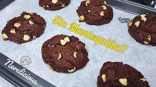 Deliciosas Galletas de Chocolate y Chispas Blancas  Sin Mantequilla [upl. by Solracsiul597]