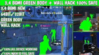 Bgmi 34 Green Skin Wall Hack  100 Full Main Id Safe  WhatsApp 9917873664 [upl. by Sada]